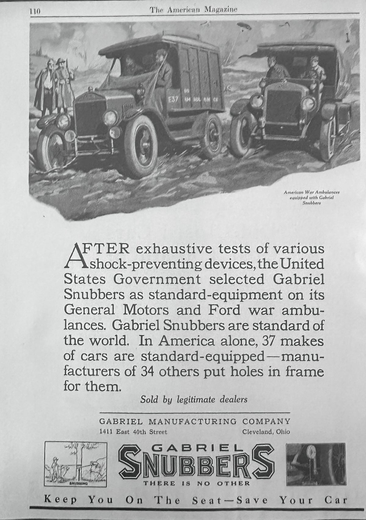 1923 Essex Coach & Gabriel Snubbers Ad #N1634