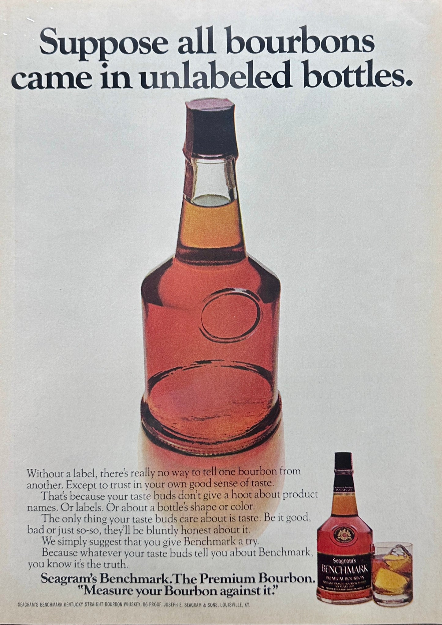 1976 Parker 75 & Seagrams Benchmark Bourbon Vintage Ads N778