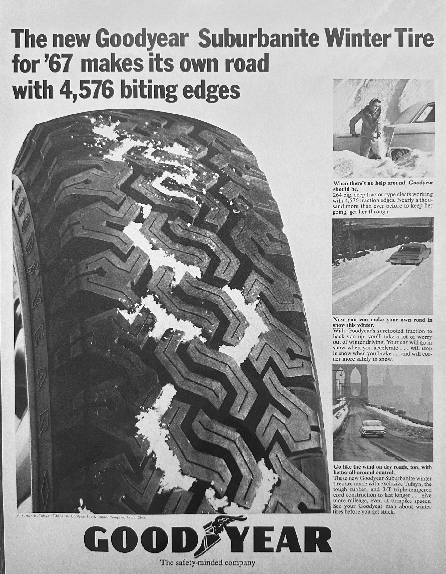 1966 Schiltz Malt Liquor & Goodyear Surbanite Tire Ads #1735