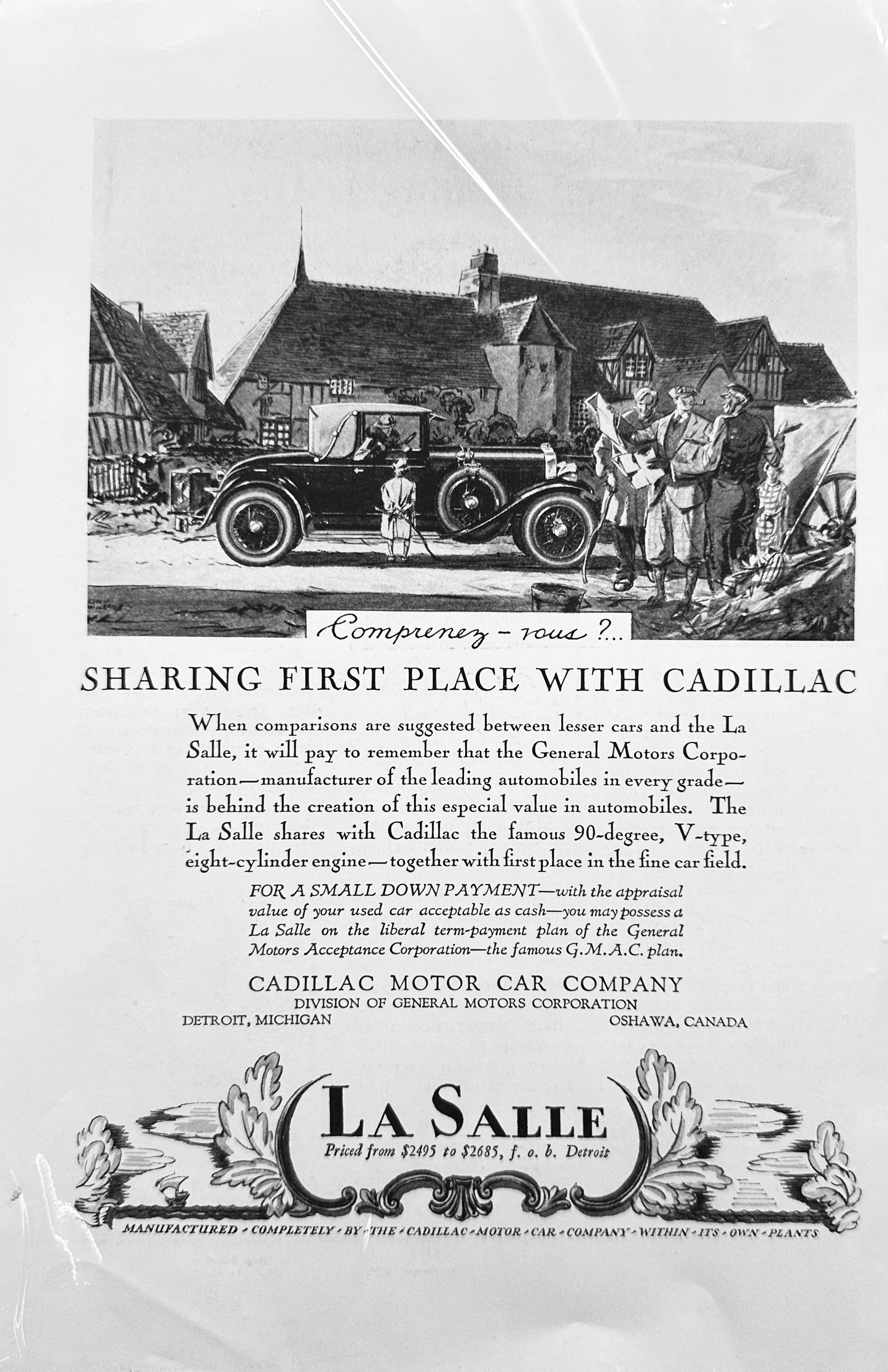 1927 Hamilton Watch & LaSalle Motorcar Period Ads