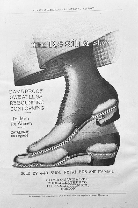 1902 Dorothy Dodd Shoe Company & The Resilia Shoe Vintage Advertisements N370