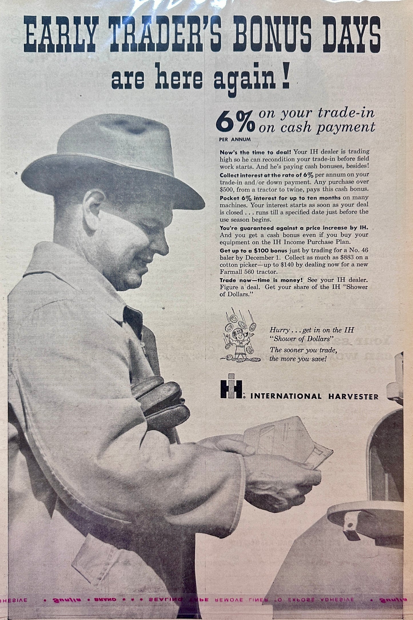 1961 International Harvester Early Traders Bonus Days - Promotional Ad #5090-2