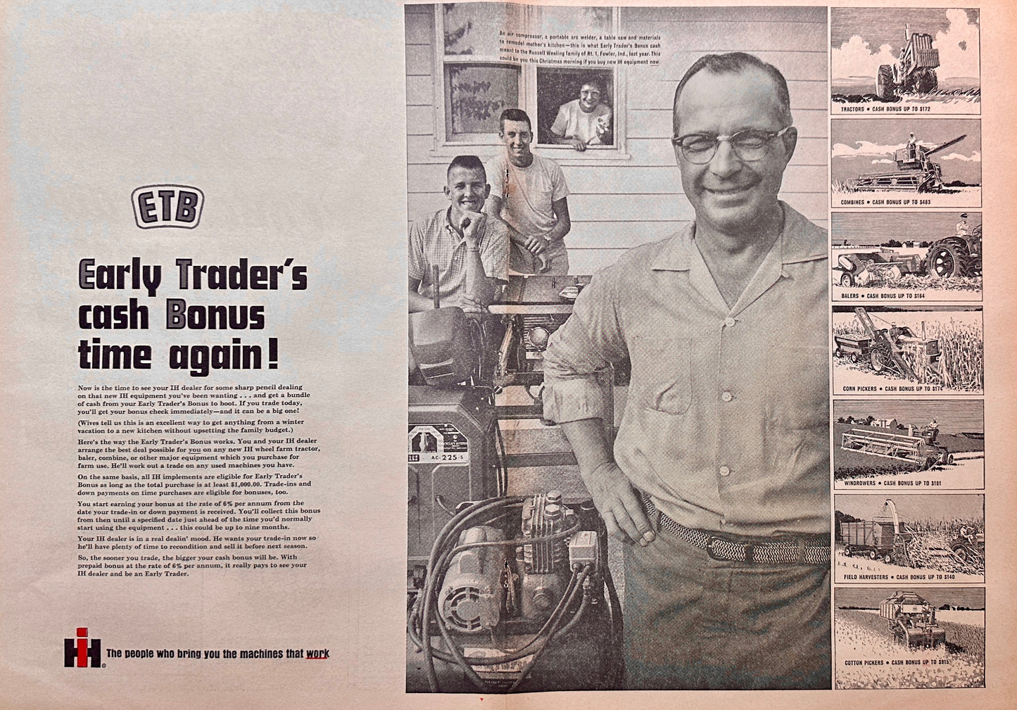 1963 International Harvester Centerfold Early Trader Bonus Advertisement #5092-2