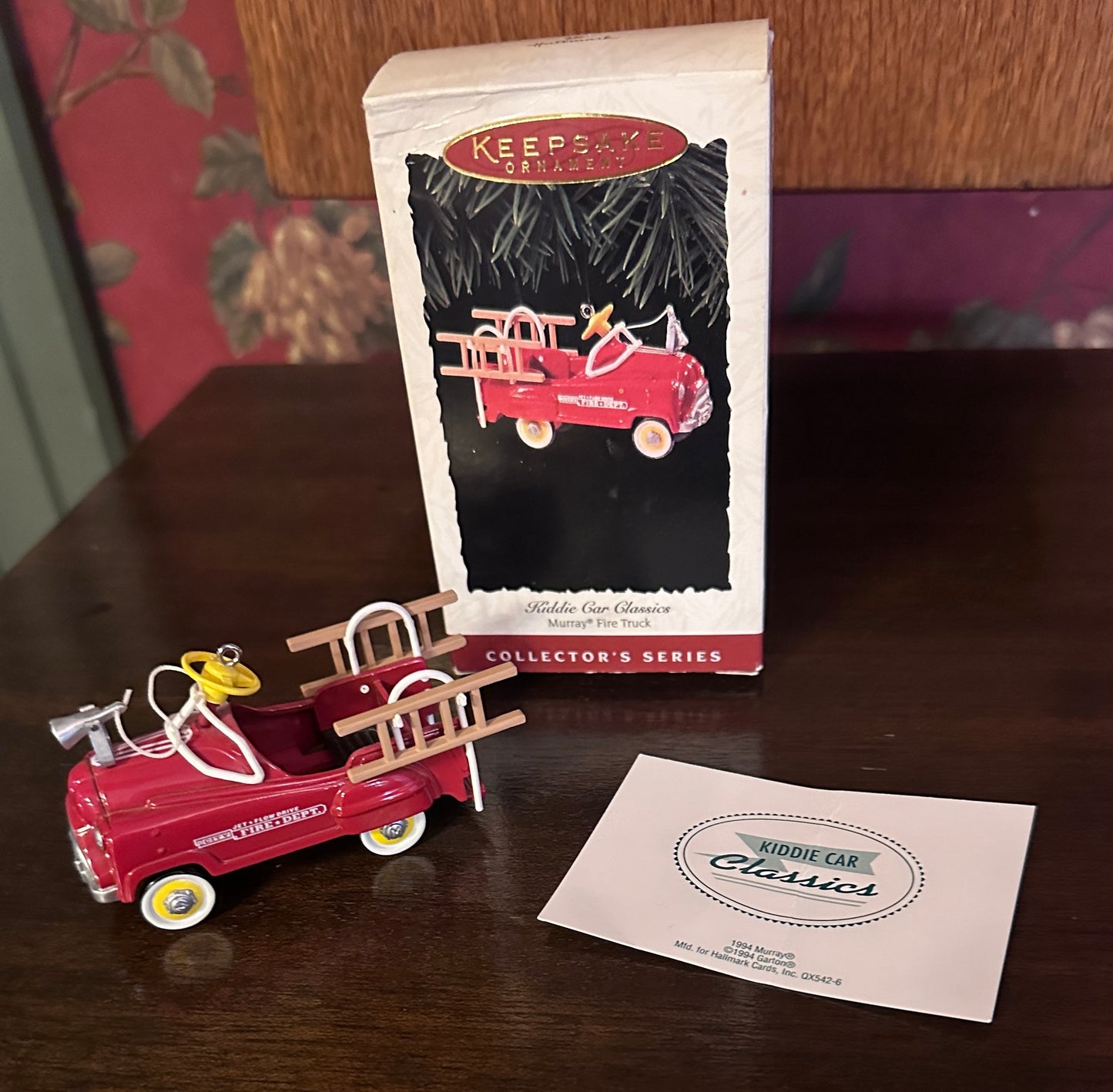1995 Hallmark Keepsake #2 Kiddie Car Classic Series - Murray Firetruck