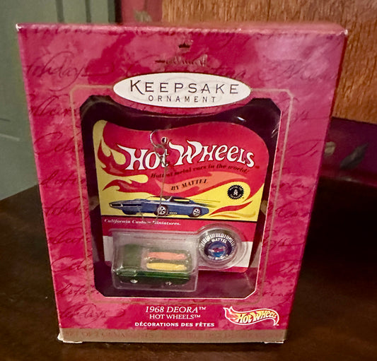 2000 Hallmark Keepsake Ornament - Hot Wheels 1968 Deora - Metallic Green