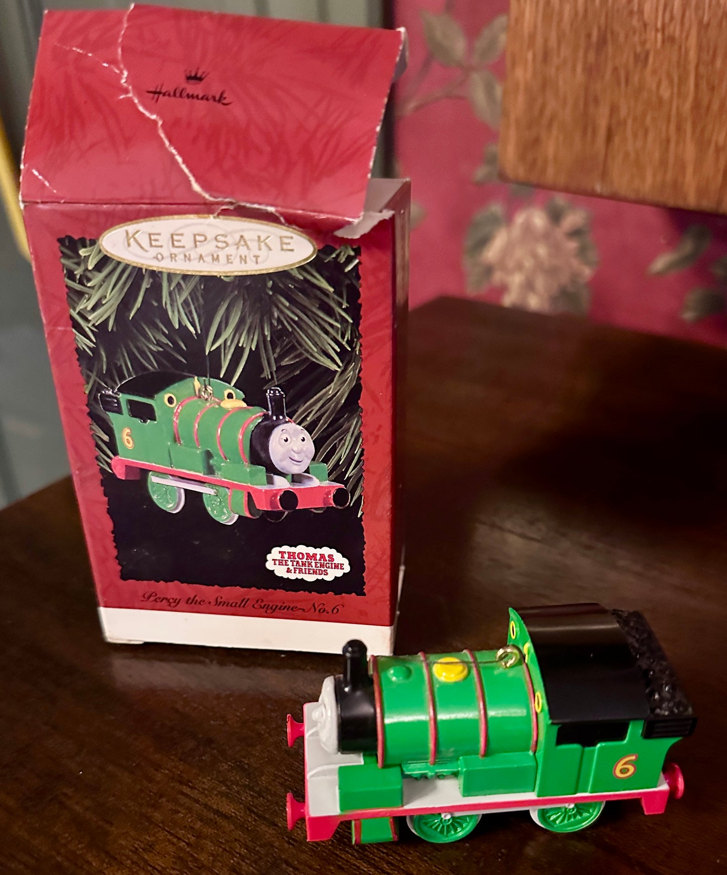1995 Hallmark Keepsake Ornament Percy the Small Engine No. 6