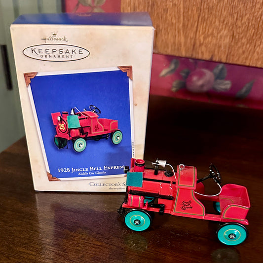 2002 Hallmark Keepsake Ornament - Kiddie Car Classics #9 Jingle Bell Express