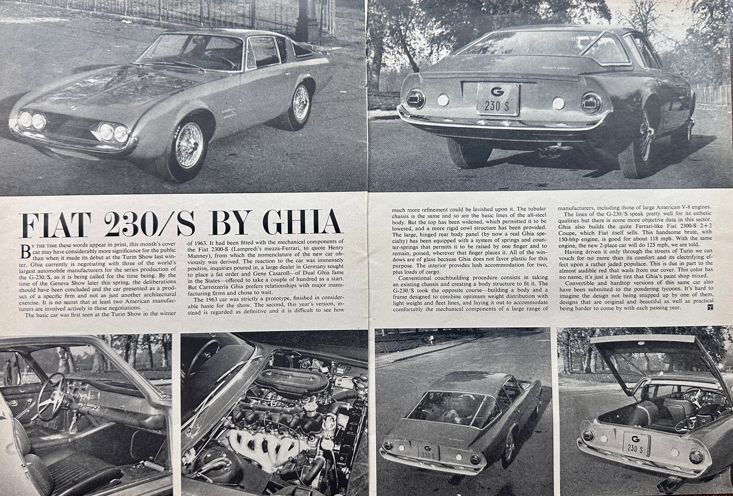 1965 Fiat 230/S by Ghia Multi-Page Road& Track Article