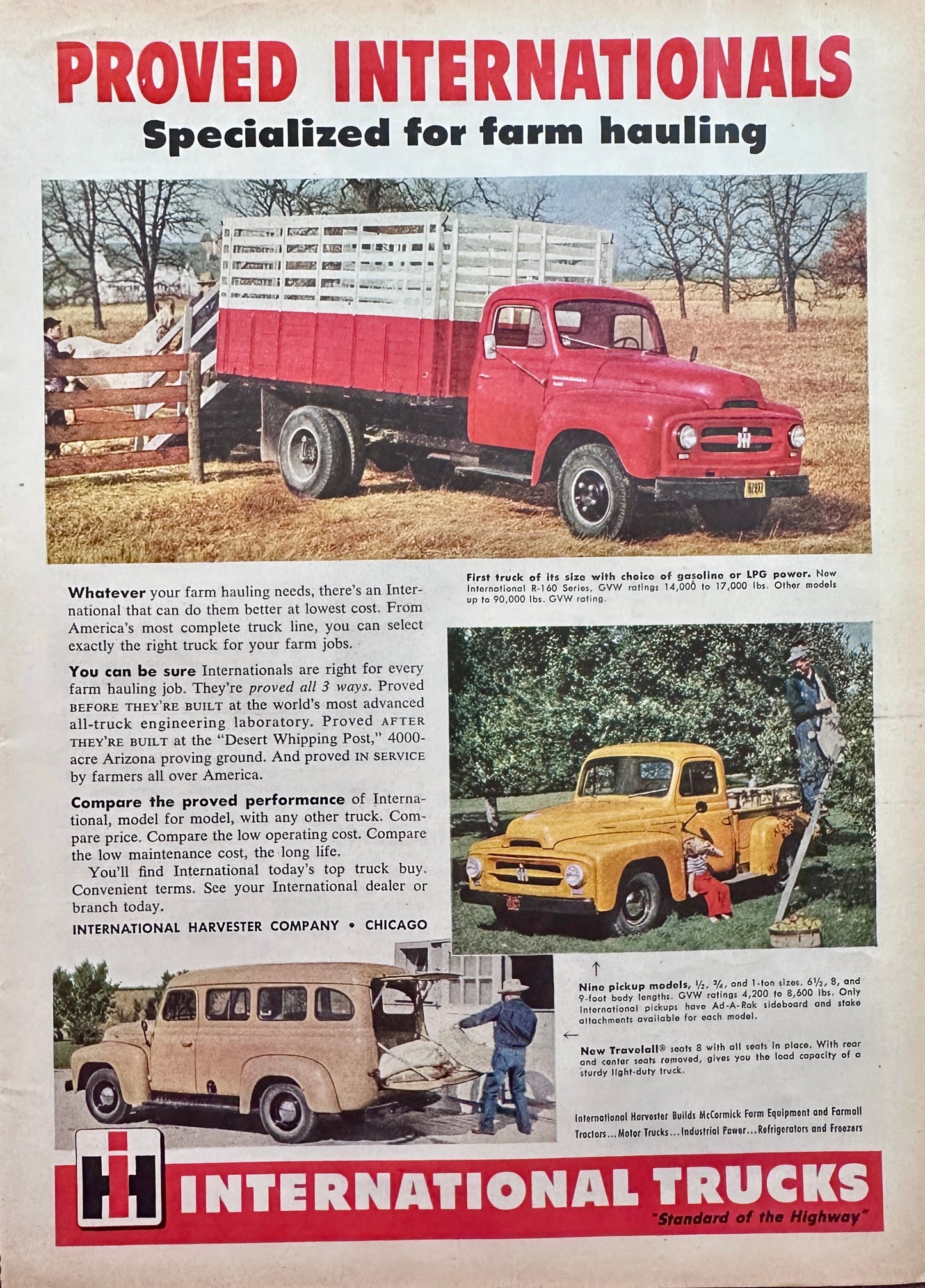 1953 International Trucks & Ray-O-Vac Flashlight Batteries Vintage Ads