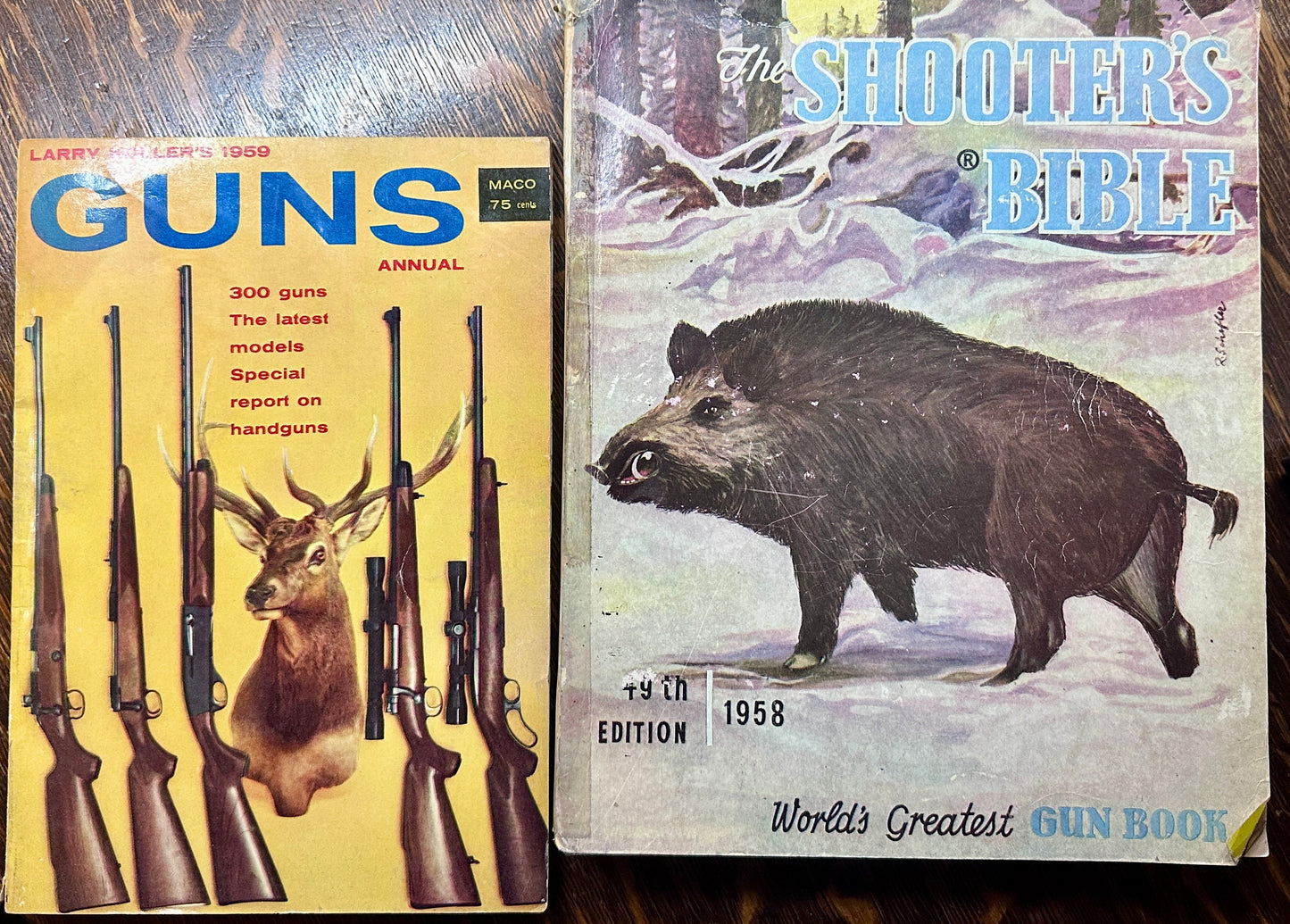 1958 Koller's Guns Annual & 1959 49th Edition of The Shooter's Bible