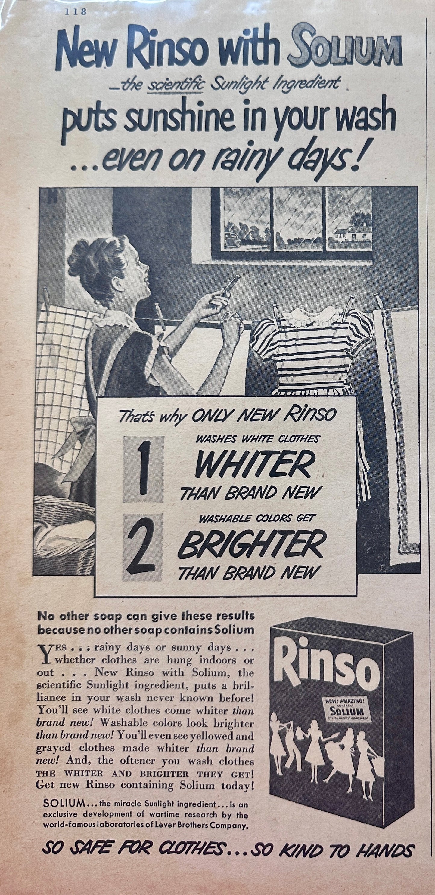 1948 Perfection Oil Range Cleveland, Ohio And Rinso Soap Vintage Ad