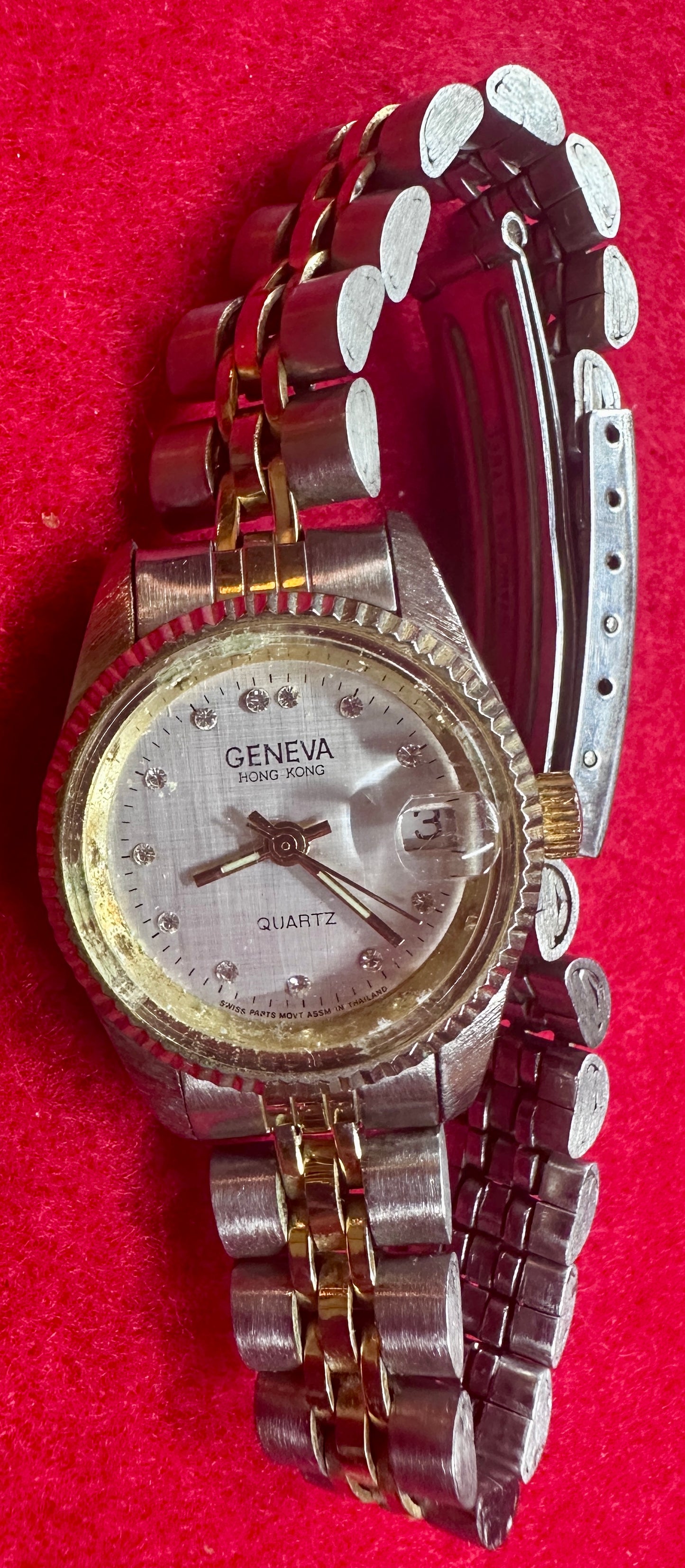 1970's Lot of 3 Ladies' Vintage Fashion Watches, Citizen Geneva and Cassant Brands