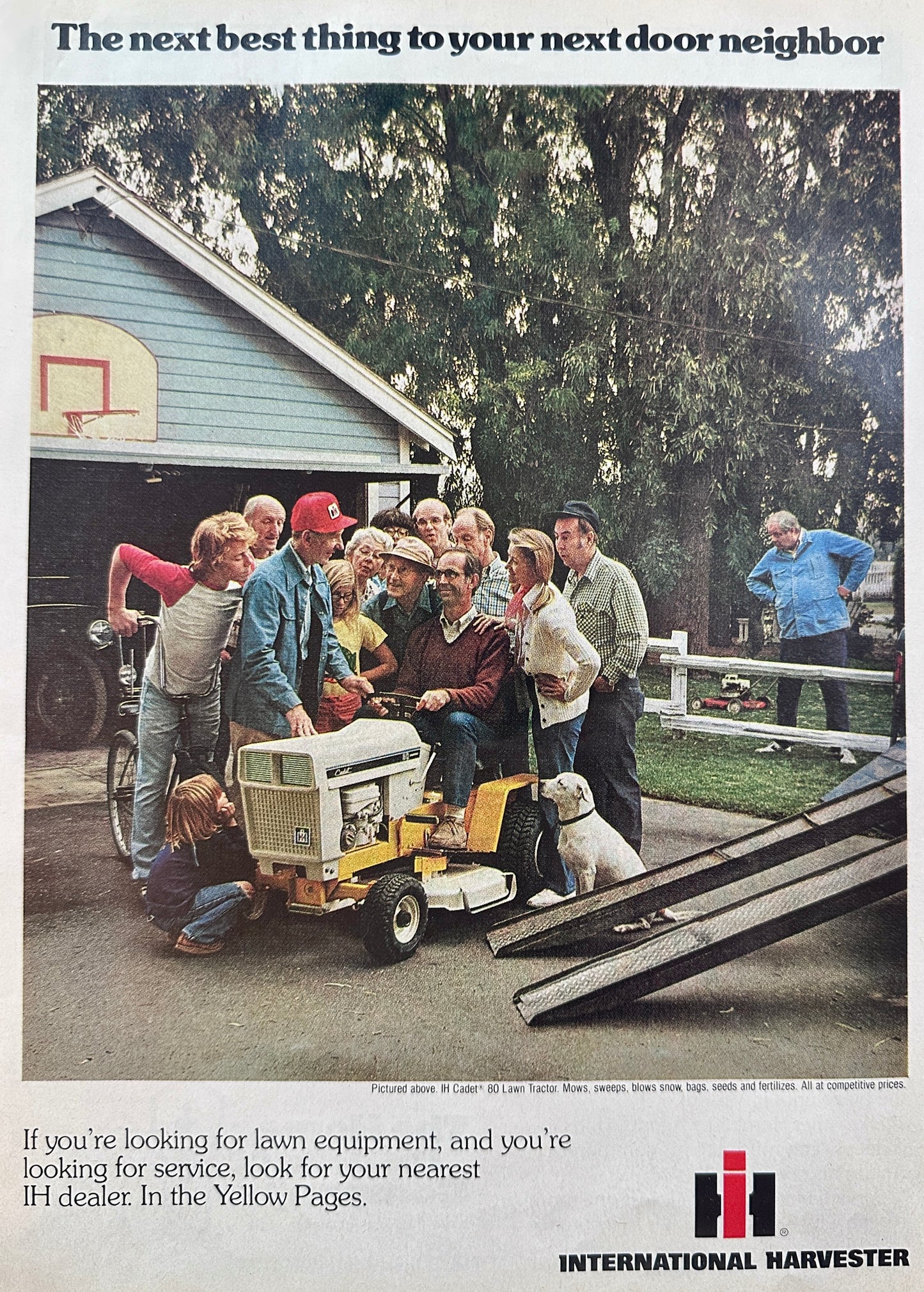 1976 International Harvester Cadet 80 Lawn Tractor - Vintage Ad