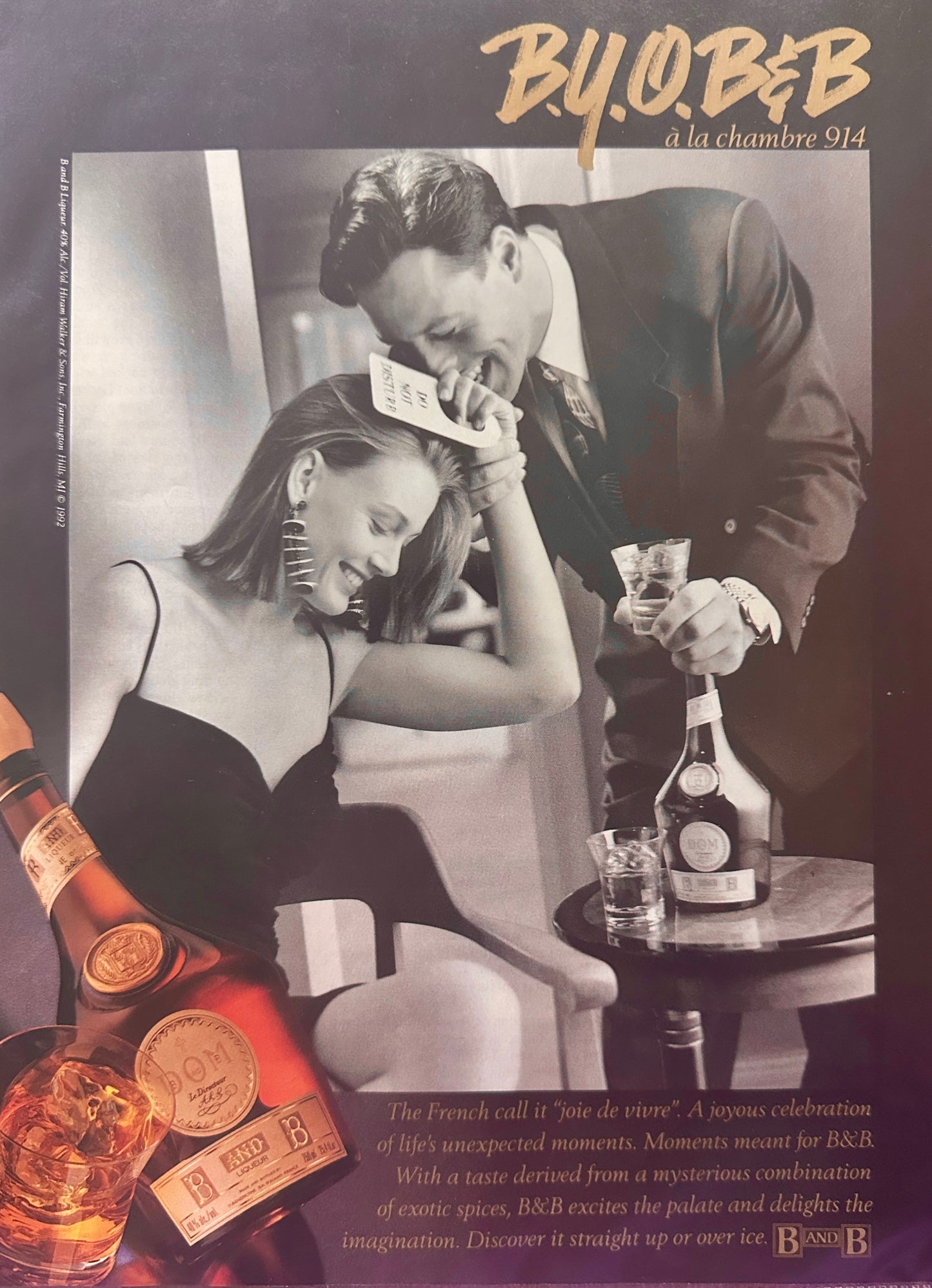 1993 B&B Liqueur Vintage Ad