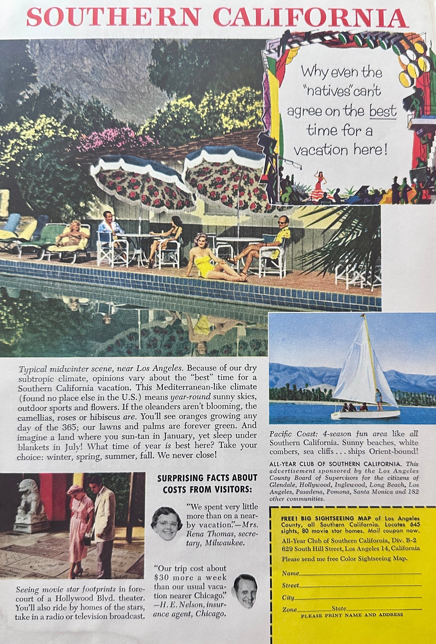 1956 Southern California No Such Thing As A Best Time to Visit!