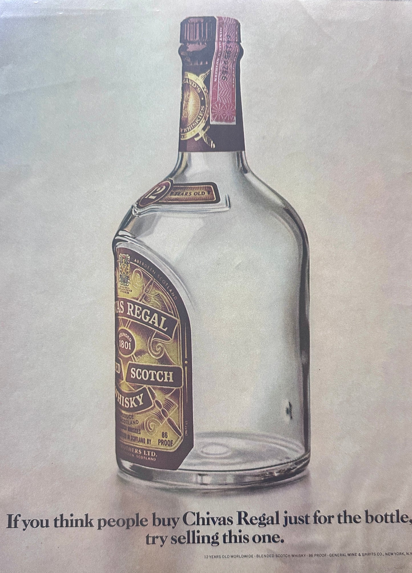 1977 Chivas Regal - Do they buy it just for the Bottle?