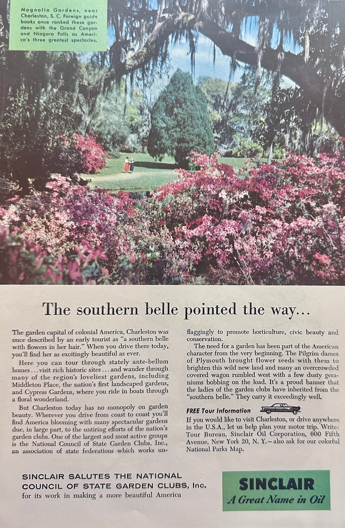 1956 Sinclair Salutes Series - Nat Council of Garden Clubs