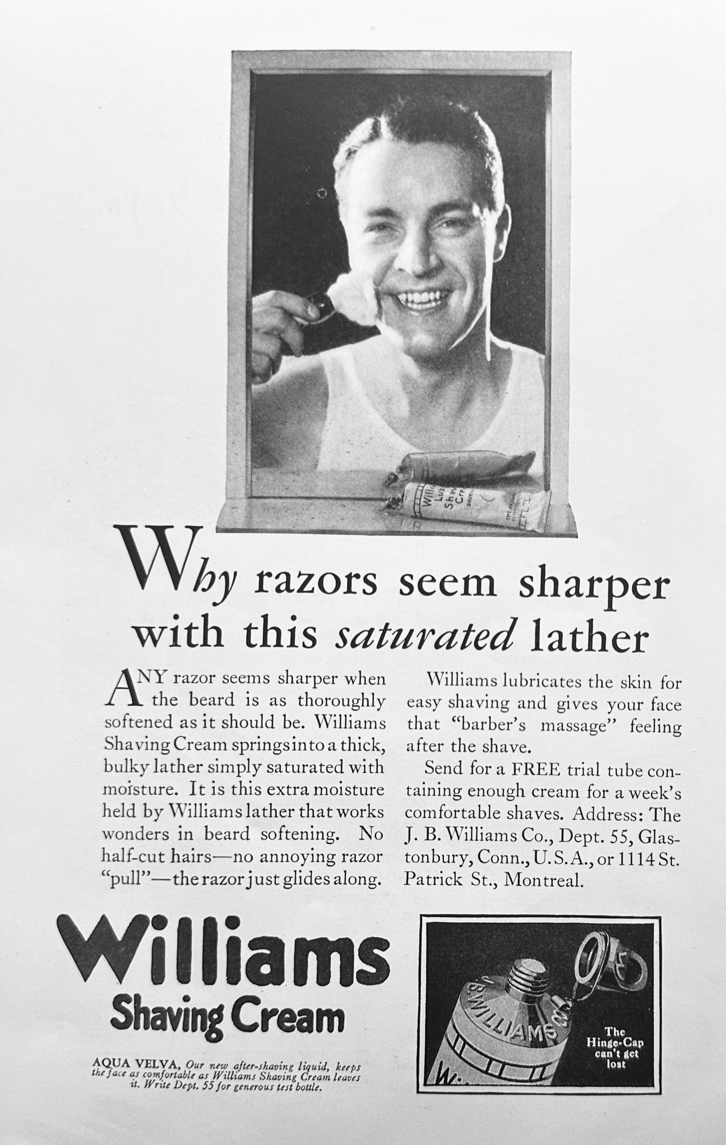 1927 Williams Shaving Cream - Aqua Velva Aftershave