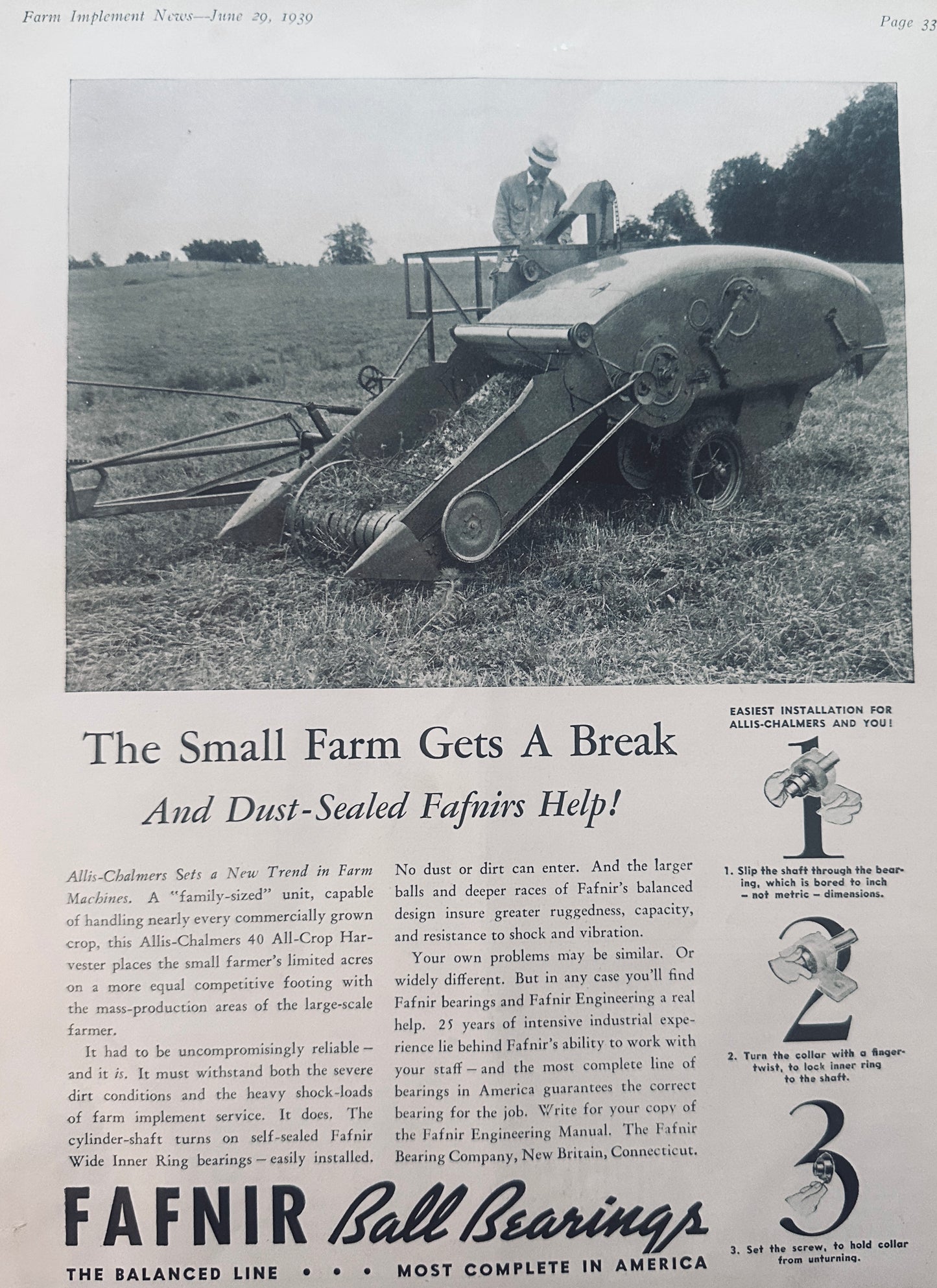 1939 Nebraska Tractor Test Report For Allis-Chalmers RC (Distillate) S45