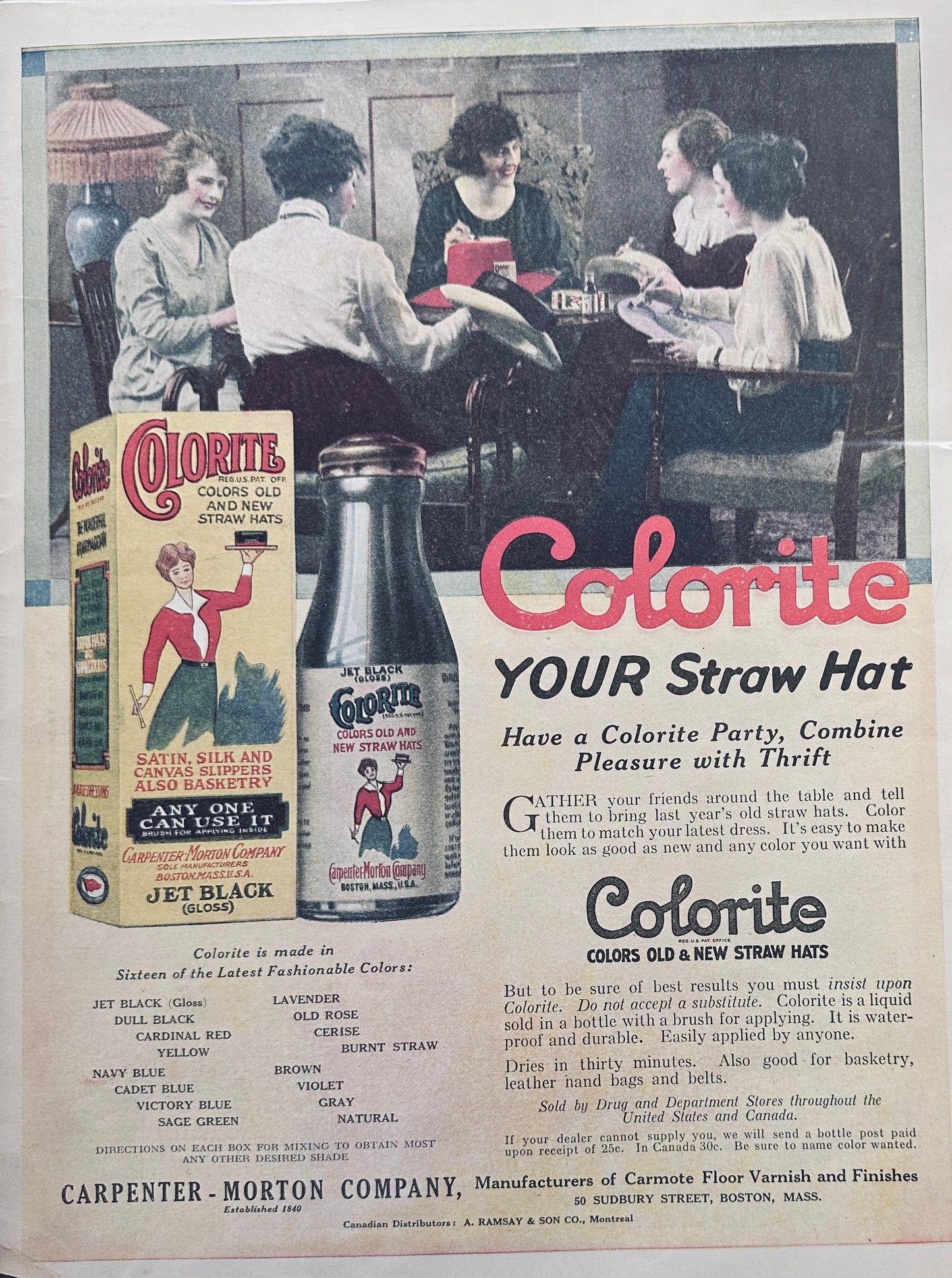 1920 - Gorgeous Columbia Grafonola Ad Depicting Scene from "Oberon"