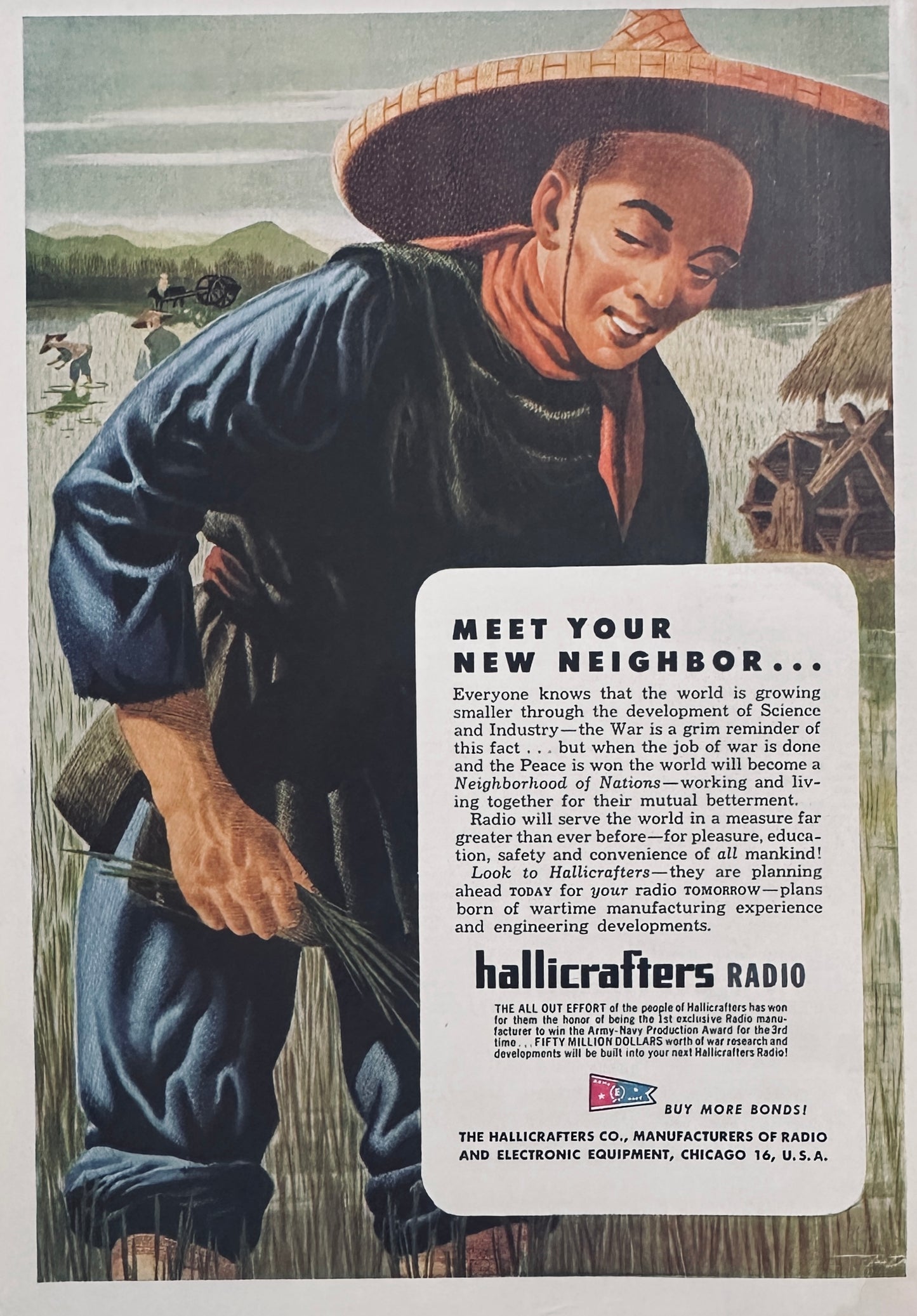 1944 - Masterpiece Ad of Yesteryear - Hallicrafters Radio N420