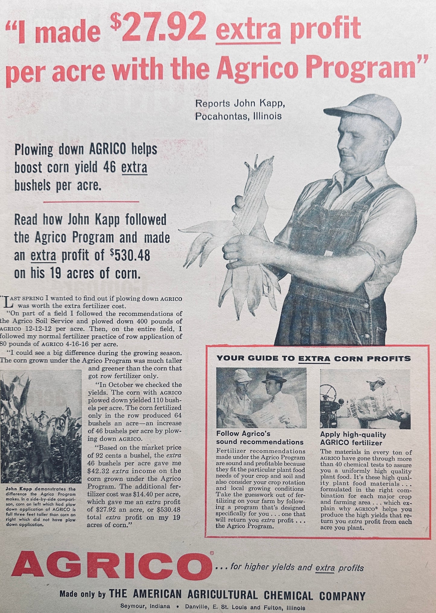 1959 Agrico Fertilizer and Funks G Hybrid Ads #1056
