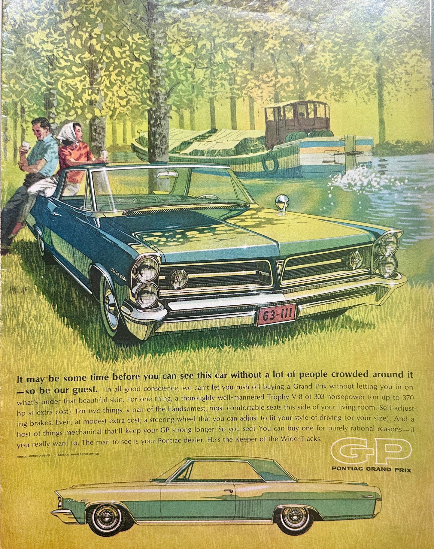 1963 Pontiac Grand Prix Down By The River Ad #1561