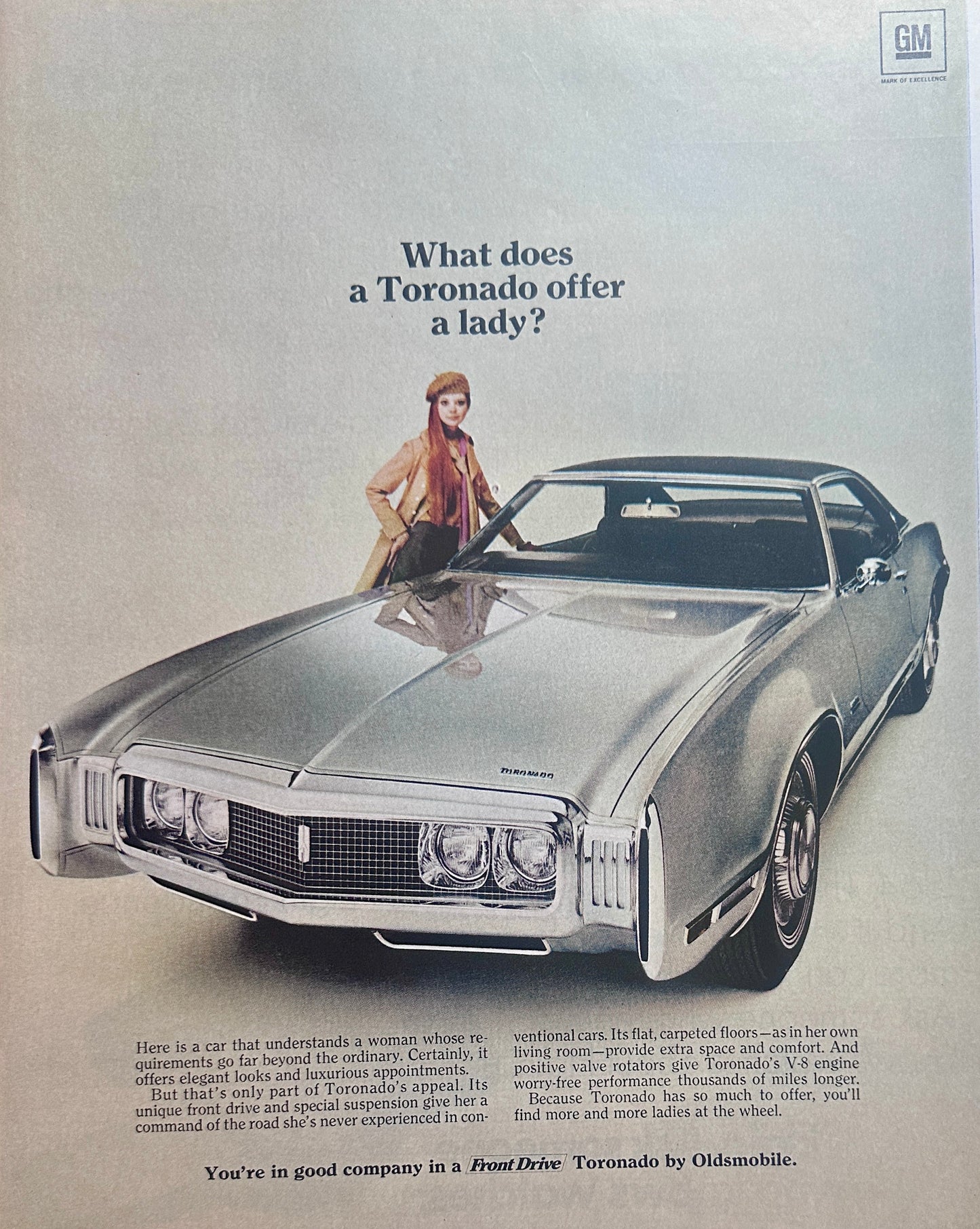 1971 Oldsmobile Toronado Landau Coupe Ad #1584