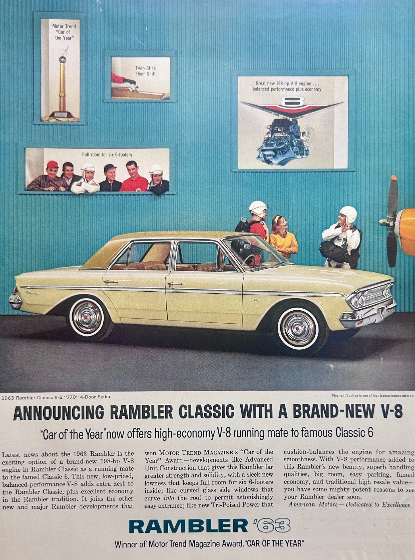 1963 American Motors Rambler Classic $-Door Sedan Ad #1648