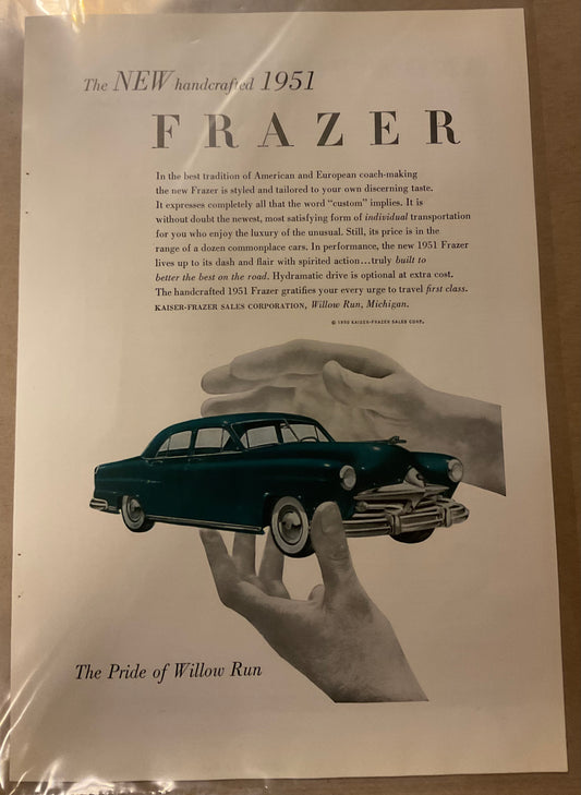 1951 Frazier Magazine Ad