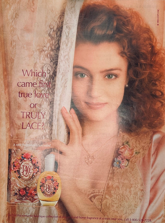 1993 Truly Lace Fragrance by Coty Magazine Ad