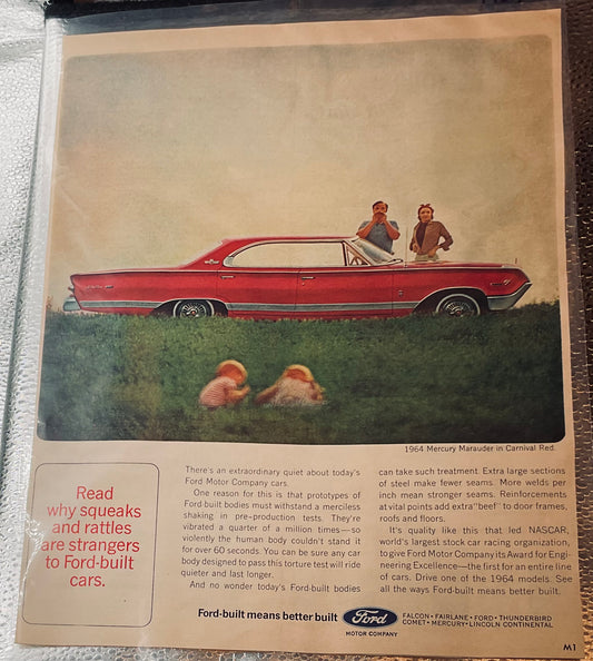 1964 Mercury Marauder in Carnival Red Magazine Ad