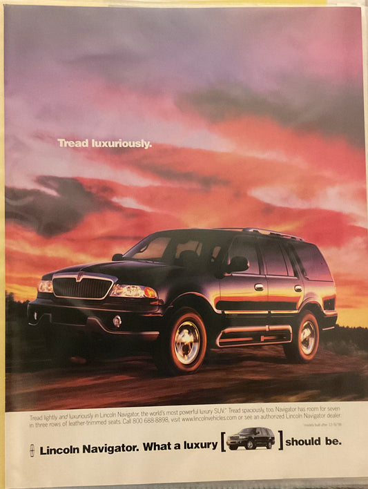 1998 Lincoln Navigator Magazine Ad