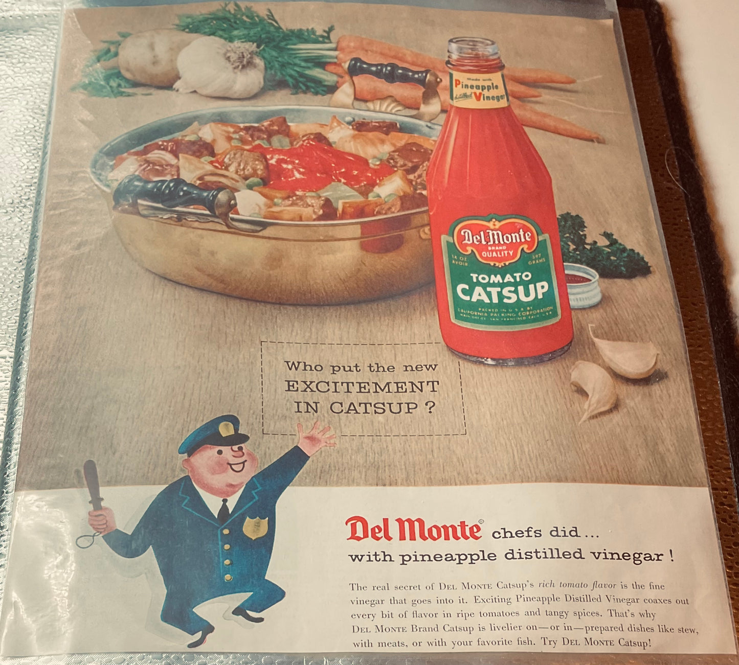 1957 DelMonte Catsup Magazine Ad