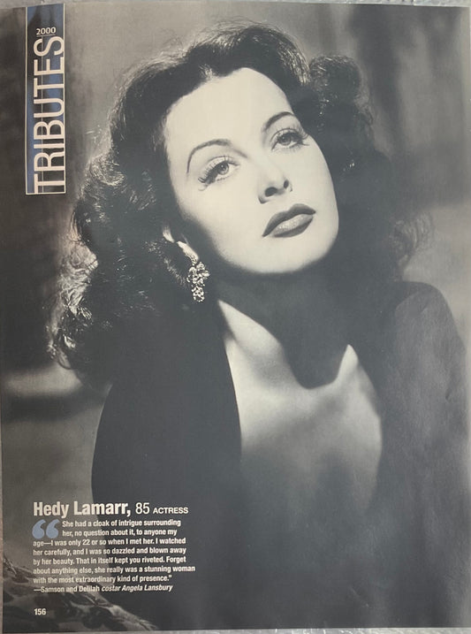 2000 Celebrity Tribute Hedy Lamar - Stunningly Beautiful