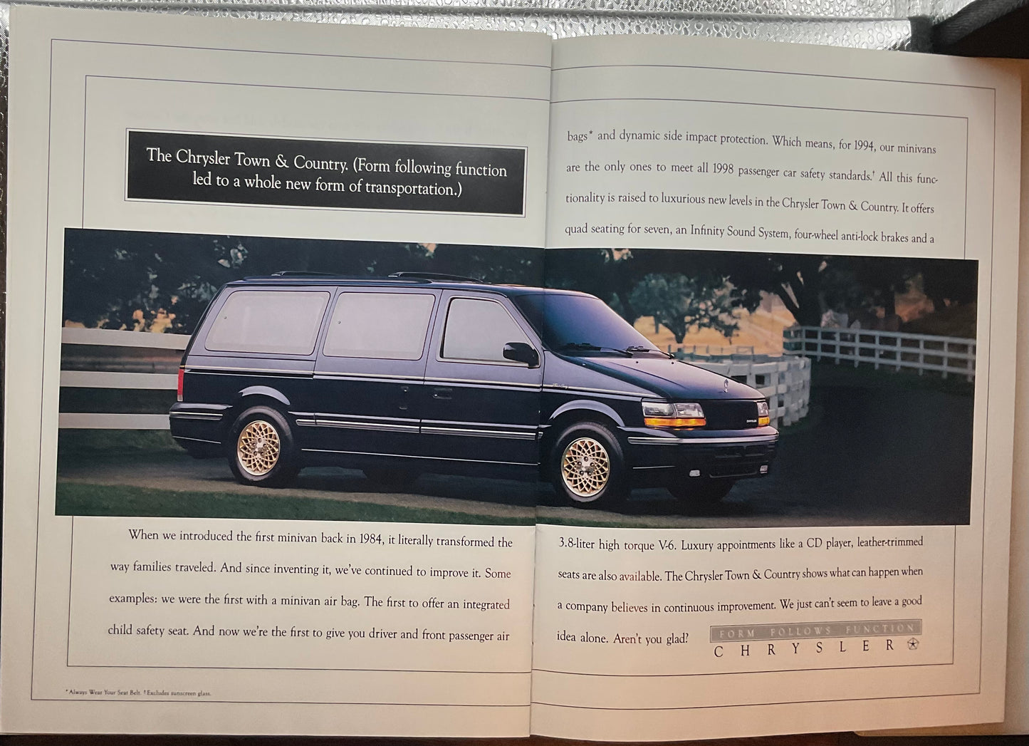 1993 Chrysler 16-Page Brochure Magazine Insert