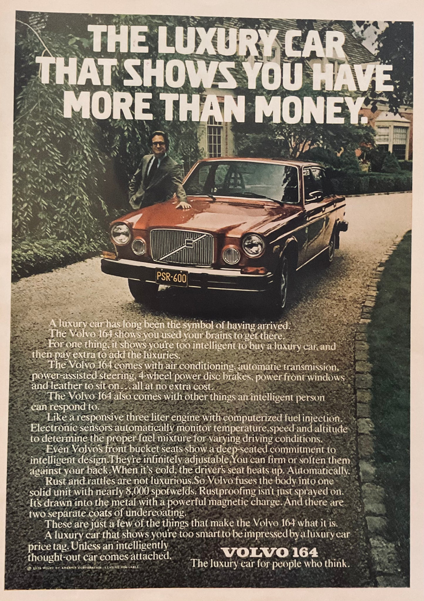 1975 Volvo 164 Luxury Sedan Magazine ad