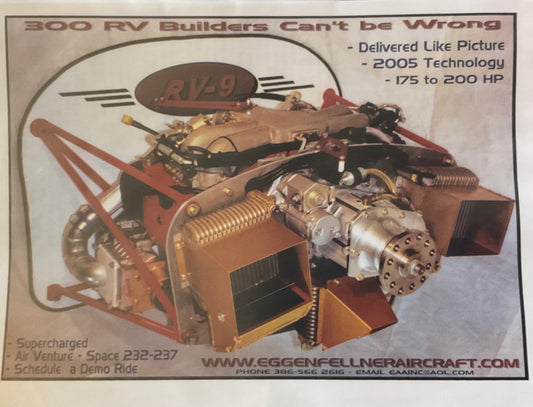 2004 Eggenfellner Aircraft Engine Magazine Ad