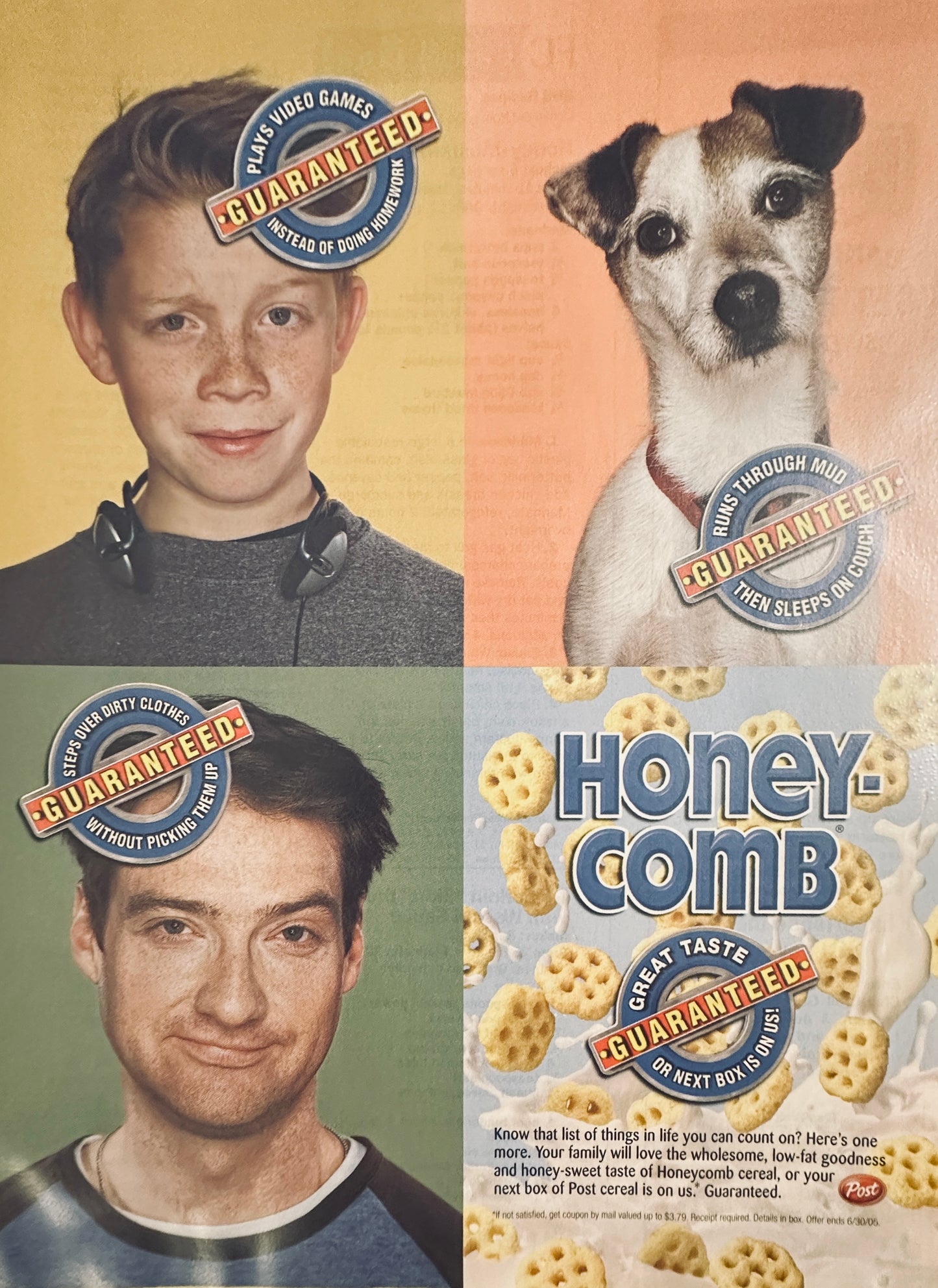 2005 Sad But True Magazine ad for Post Honeycomb Cereal