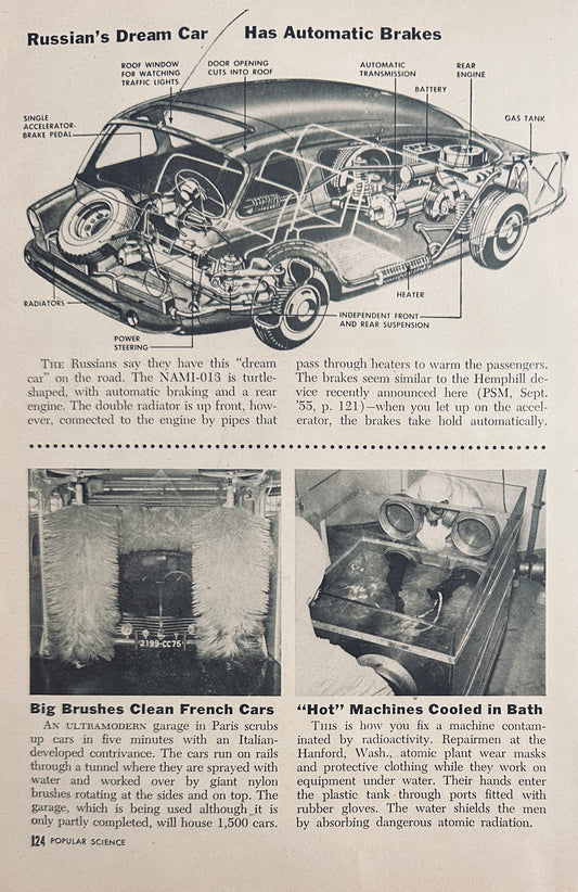 1955 Russian Dream Car NAMI-013 Magazine Short Feature