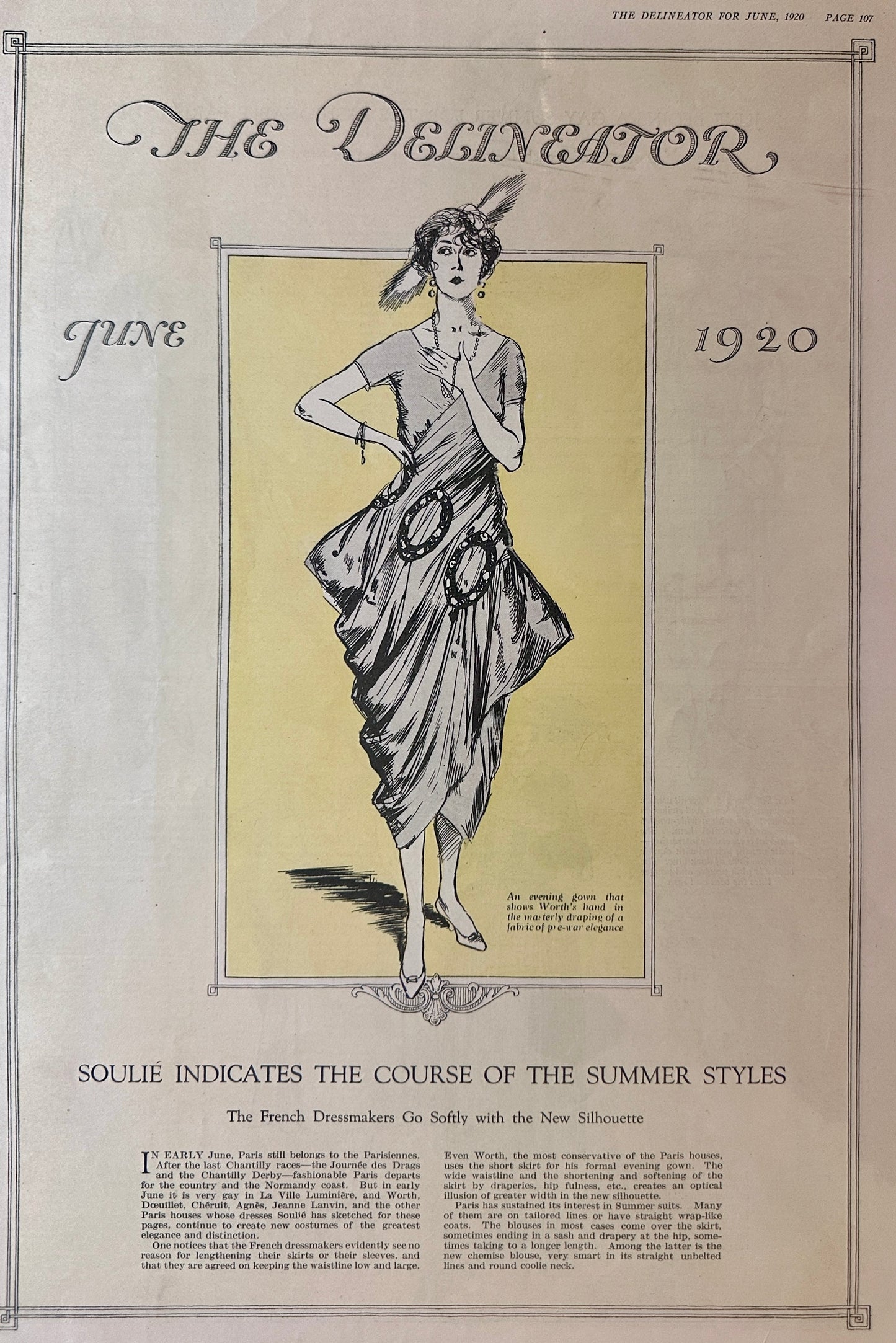 1920 (4) Double-Sided French Dress Styles Ad# Set 125