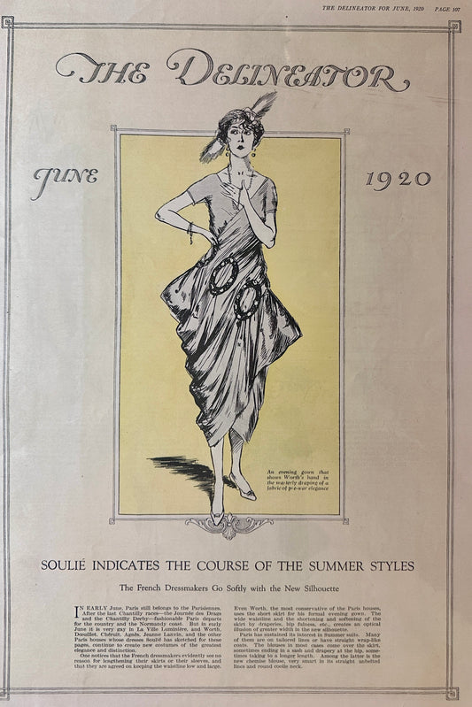 1920 (4) Double-Sided French Dress Styles Ad# Set 125
