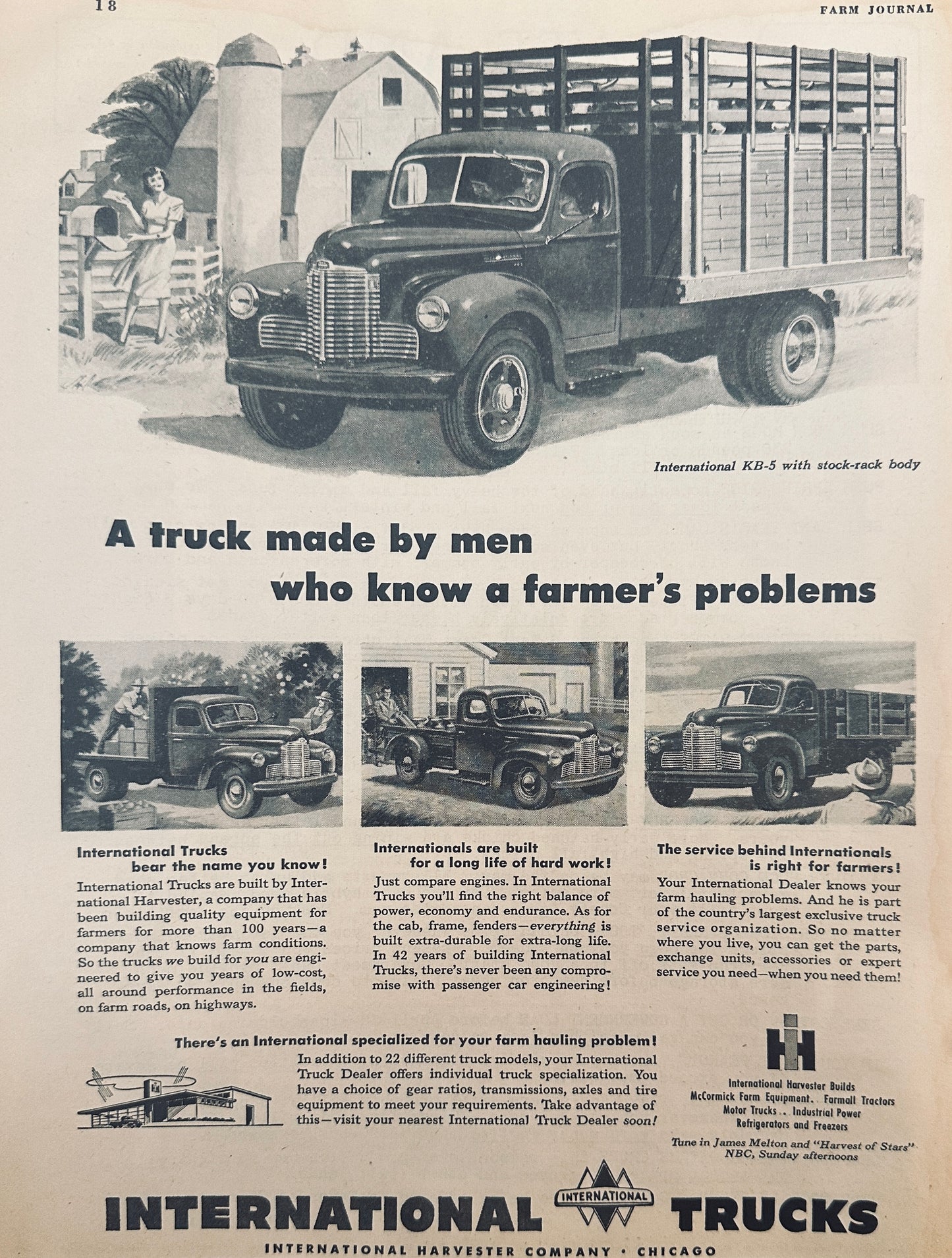 1949 International Harvester Farm Truck Model KB-5 AD