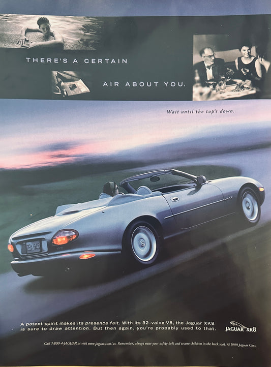 1999 Jaguar XK8 Convertible Magazine Ad