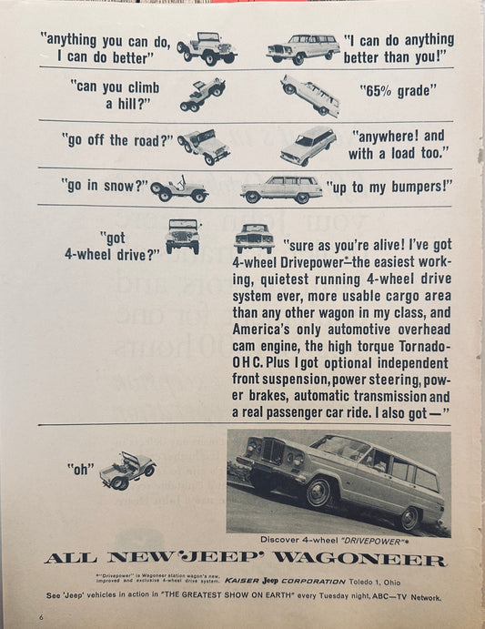 1963 Jeep Wagoneer Magazine Ad