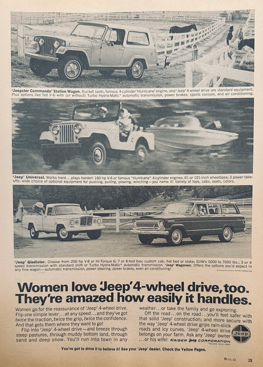 1967 Jeepster, Universal, Gladiator and Wagoneer Magazine Ad