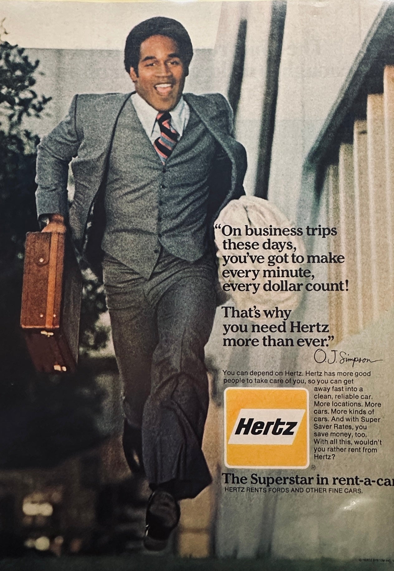 1975 OJ Simpson Hertz Ad