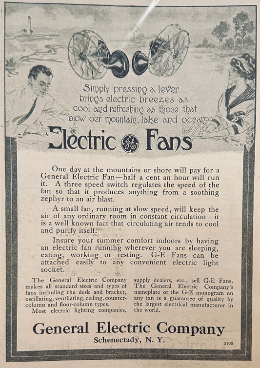 1911 General Electric Fan & Ivory Soap Magazine Ads