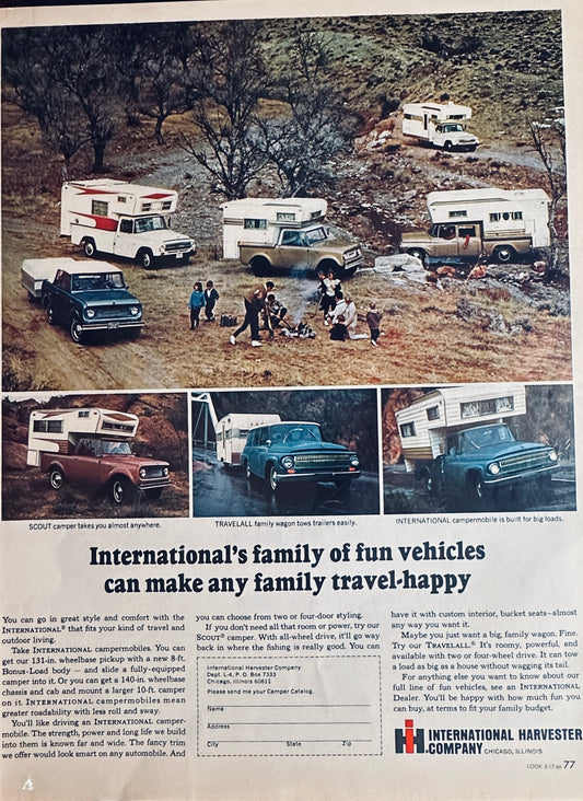 1966 International Harvester Camper Safari - Like Attracts Like - Magazine Ad