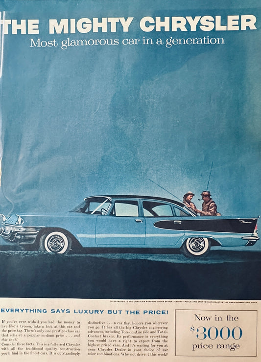 1957 Chrysler Windsor 4-Door Sedan - the Mighty Chrysler - Magazine Ad